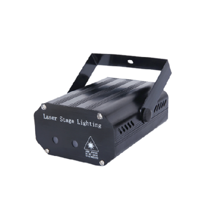 Mini laserlamp met rood en groen licht