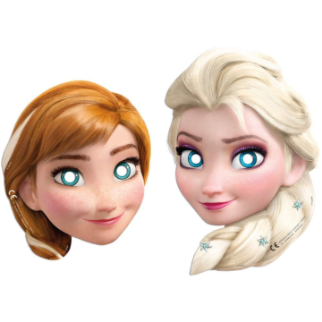 Frozen papieren maskers 6x