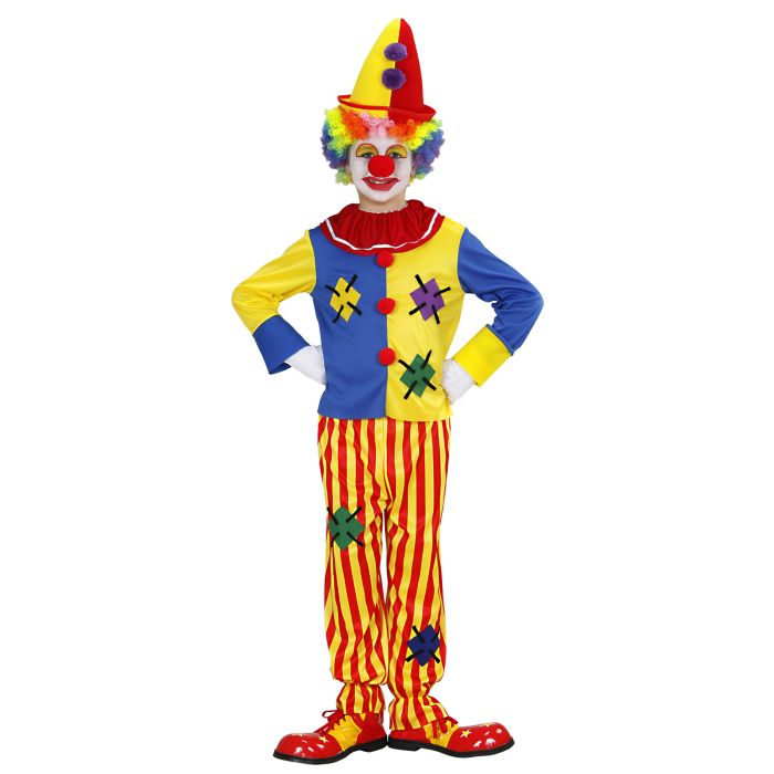 Kleurrijk clownkostuum voor jongens