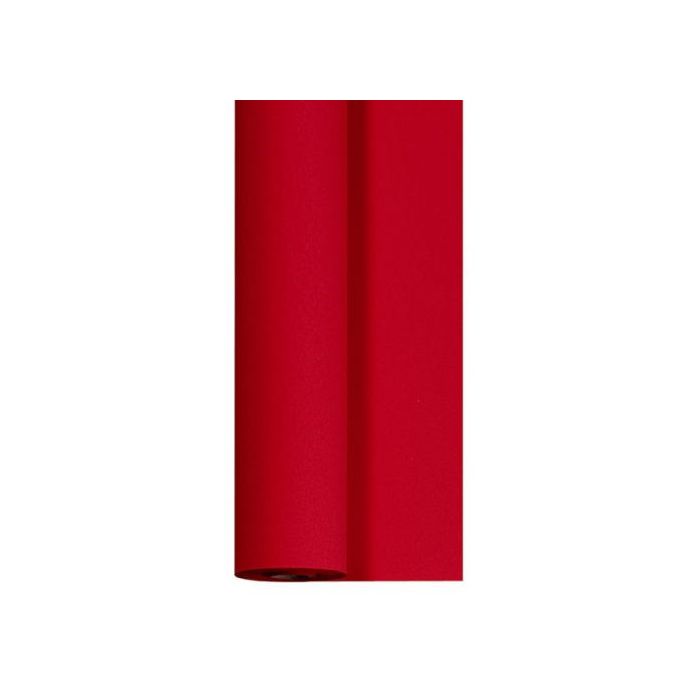 Rode tafelkleed deluxe stofachtige materiaal 1,2 x 25 meter 