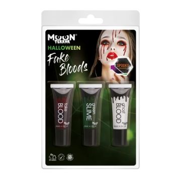 Nepbloed en slijm make-up set 3x - 10 ml 