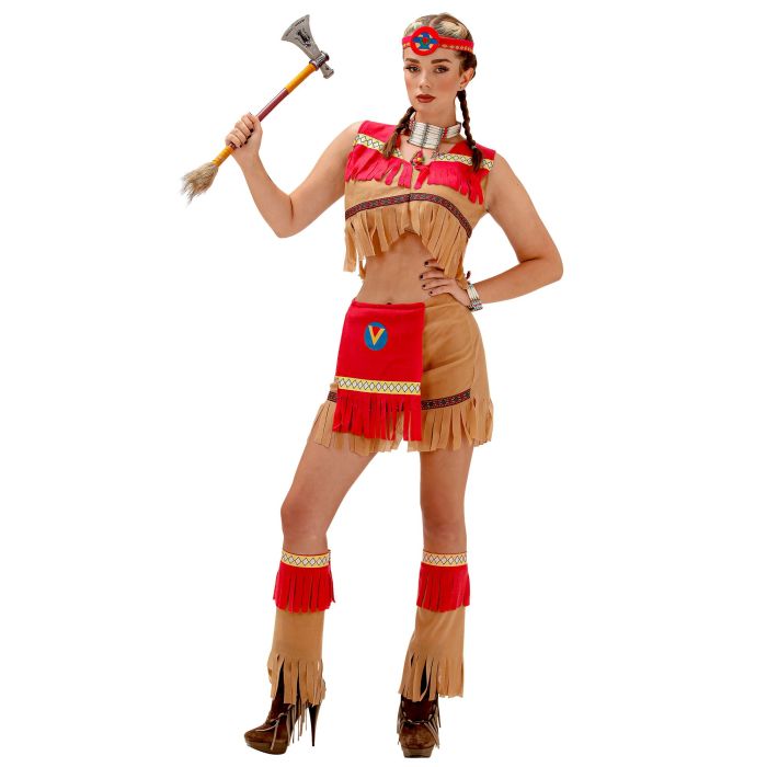 Indianenkostuum voor dames met rok