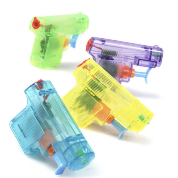 Mini waterpistool ass. - 8x8 cm
