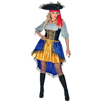 Piratenkapitein jurk kostuum voor dames