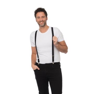 Zwarte bretels one-size unisex
