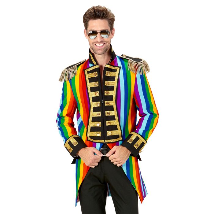 Regenbooggestreepte paradejas voor heren