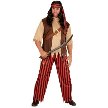 Rustiek piratenkostuum voor heren