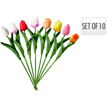 Kunstmatige tulpen 10 stk - 32 cm 