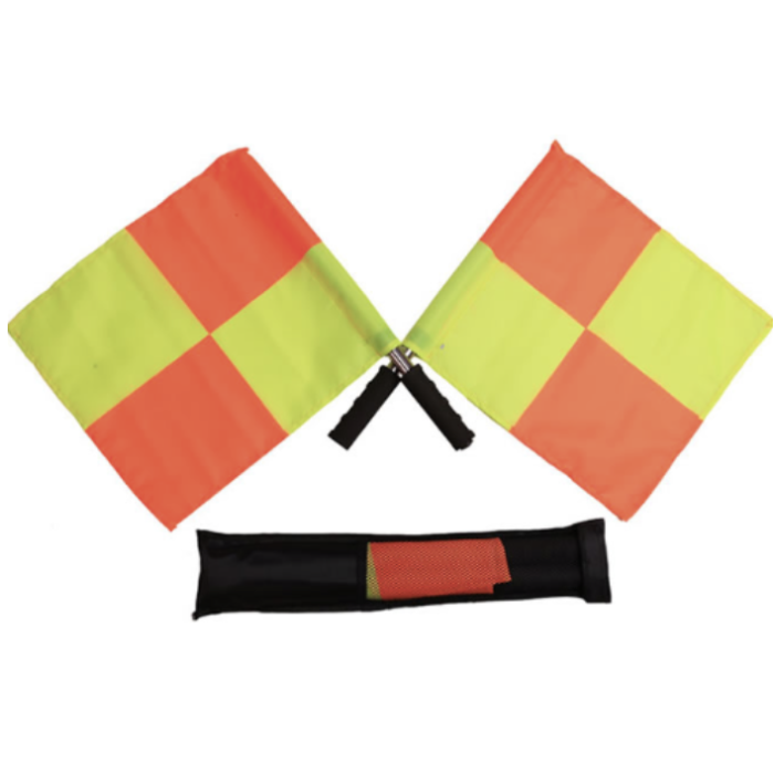 Scheidsrechtersvlaggen set 2x 45x45 cm