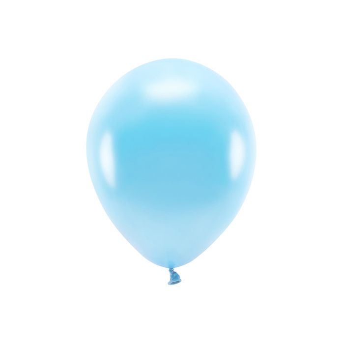 Metallic lichtblauwe ballonnen 10 x - 30cm