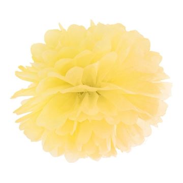 Neon geel pompom - 30 cm