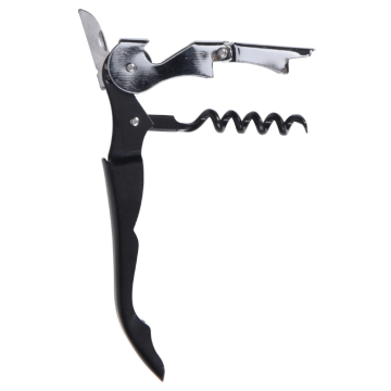 Kurkentrekker zwart 3 functies - 12 cm