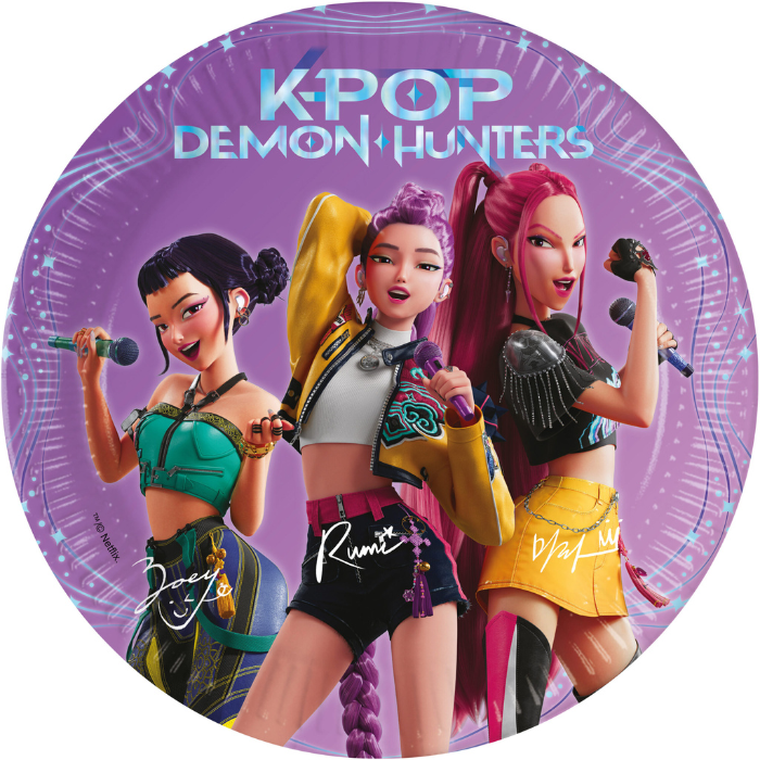 K-Pop Demon Hunters papieren borden 19,5 cm - 8x