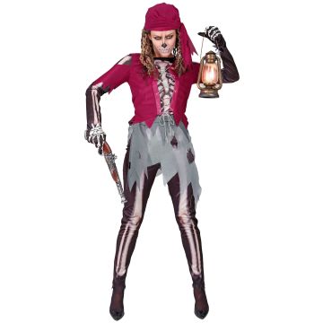 Zombiepiraat kostuum voor dames