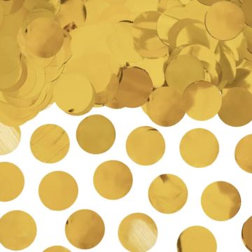 Ronde gouden confetti - 15 g