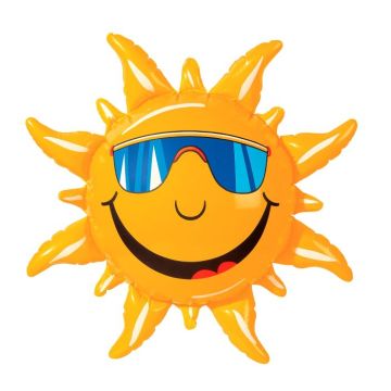 Opblaasbare zon met zonnebril - 60 cm