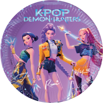 K-Pop Demon Hunters papieren borden 23 cm - 8x