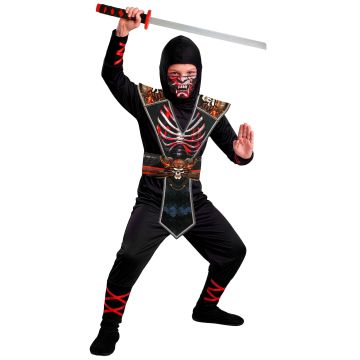 Ninja skeletkostuum voor jongens