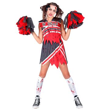 Zombie cheerleader kostuum voor dames