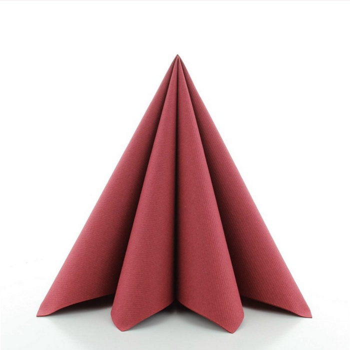 Luxe servetten bordeaux 12x - 40x40 cm