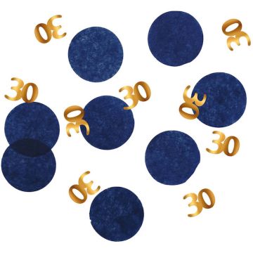 30 Jaar Confetti Blauw - 25 g