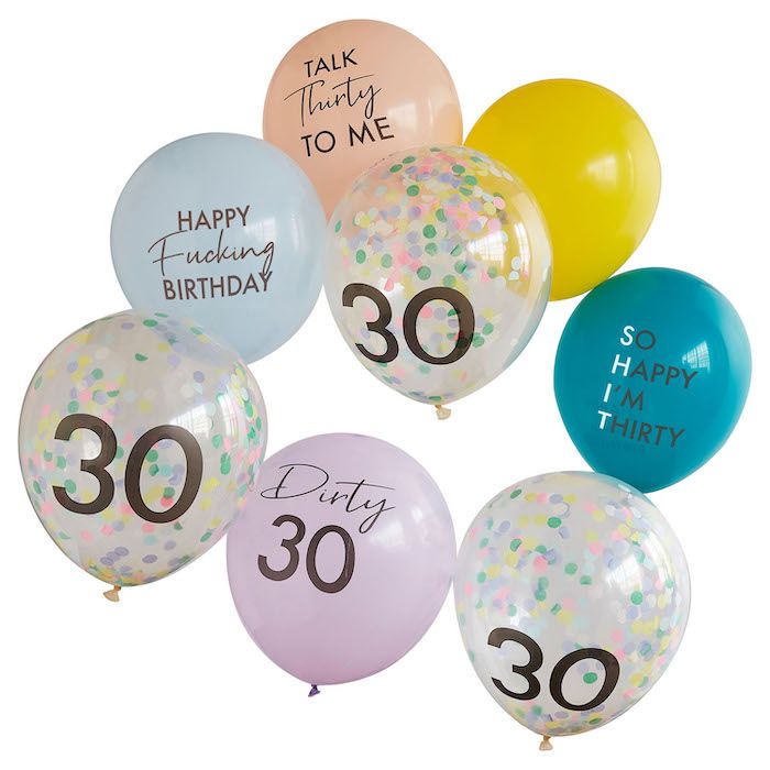 Dirty 30 Ballonboeket Mix