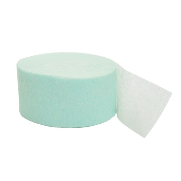 Mintgroene Crepe streamer 24m