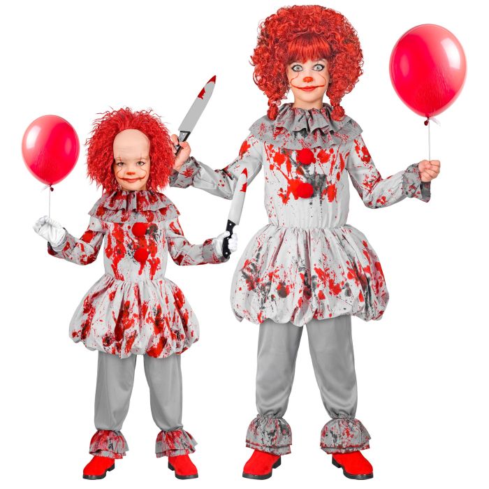 Vintage griezelclownkostuum voor kinderen