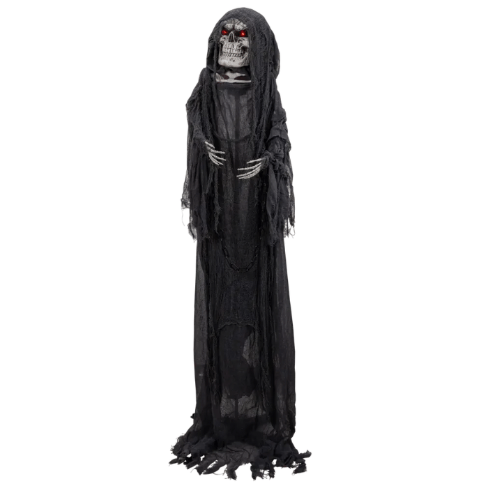 Halloween skelet beweging, licht en geluid - 192 cm
