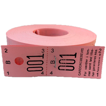 Garderobe Numre Pink van 001-500