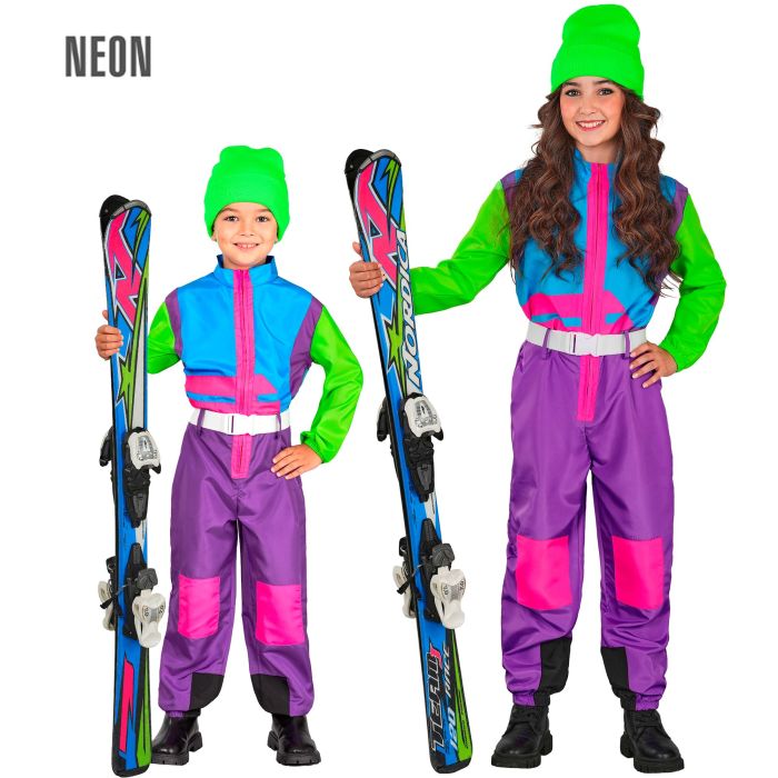 Meerkleuren neon skidragt voor kinderen