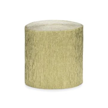Gouden Crepe Streamer 4x - 10 meter