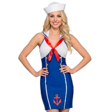 Matrozenjurk kostuum met blote schouders