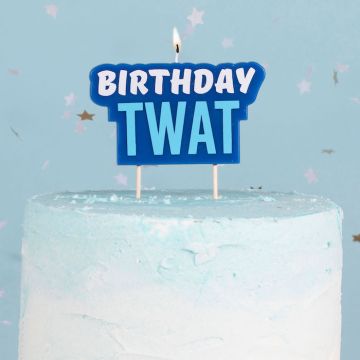 Birthday Twat Verjaardagscadeaukaars - 5,8x10 cm