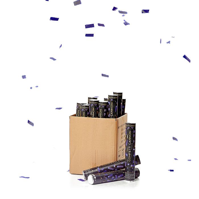 Blauwe confettiramp 40 cm PartyVikings 50x - Metallic Rechthoekig