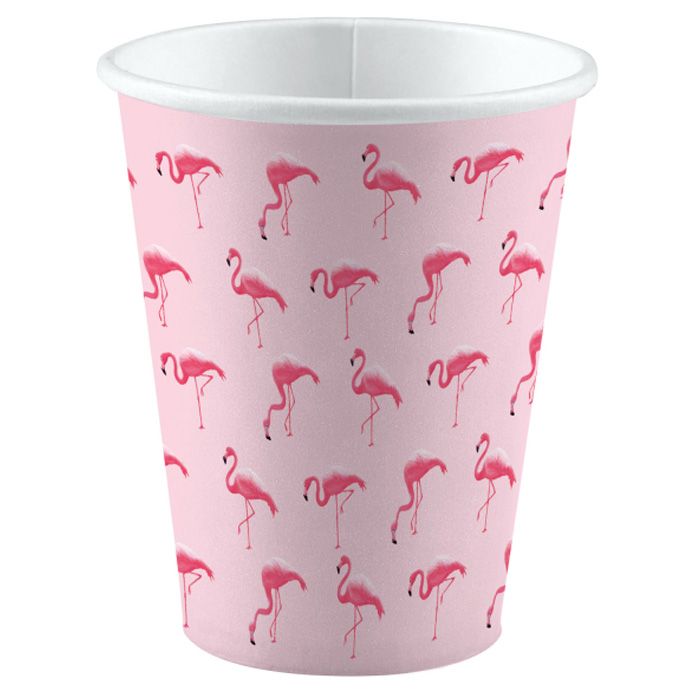 Flamingo Bekers 8x - 250 ml