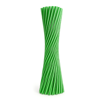 Rietjes groen 6x220 mm herbruikbaar 50x