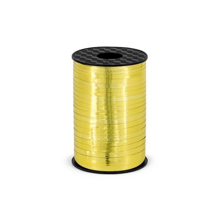 Cadeauband metallic goud 225 m.