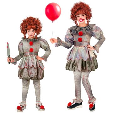 Engelachtige clownskleed voor meisjes