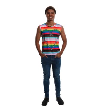 Regenboogkleurige pride tanktop