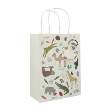 Cadeauzakken met dierenthema 6x - 27x20 cm