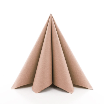 Luxe servetten roségoud 12x - 40x40 cm