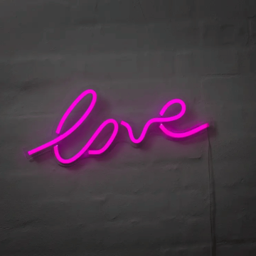 Love neon LED bord - 18x45 cm