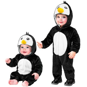 Zwarte pinguïn kostuum voor baby's