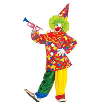 Leuk clownkostuum met hoed voor kinderen