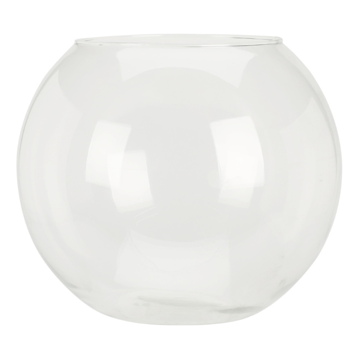 Transparante kom vaas in glas 240x210 mm