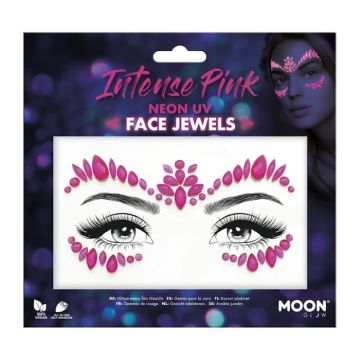 Gezichtssieraden Neon UV Intens Roze 