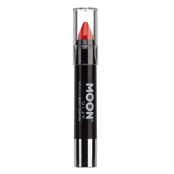 Neon UV Lichaamsstift Intens Rood 3,2 g Moon Creations