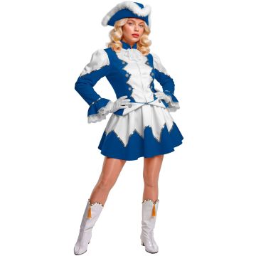 Majorette kostuum met jas en hoed