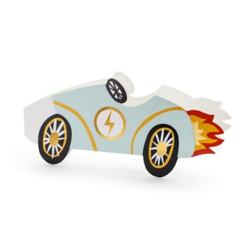Uitnodigingskaarten met autodesign 6x - 18,8x8,4 cm 